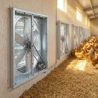 Ventilateur extracteur industriel robuste de 50 pouces pour serre, ferme, poulailler, extracteur de chaleur mural