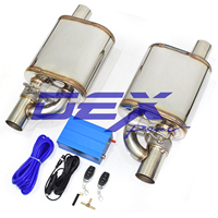 Silencieux d'échappement de voiture DEX avec soupape, Valvetronic universel, 2/2,5/3 pouces, acier inoxydable, épaisseur 1,5 mm, soupape à vide d'échappement