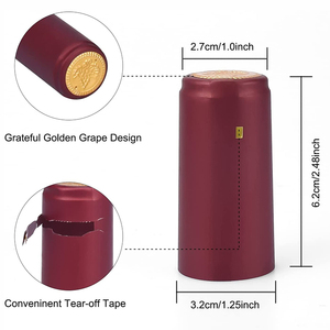 <span class=keywords><strong>Film</strong></span> thermorétractable en PVC en vrac de vente chaude pour bouteilles Capsule d'aluminium thermorétractable pour bouteille de vin Capsules rétractables en PVC - Product Image 4