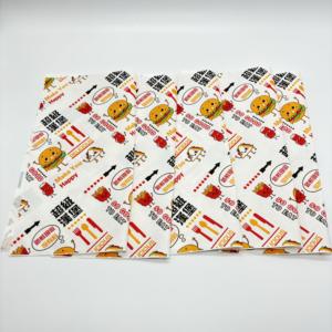 Papel de Envolver Alimentos de Doble Cara, Antigrasa, con Logotipo Personalizado, para Sándwiches, Hamburguesas, Fideos y Uso en Restaurantes - Product Image 1
