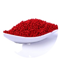 Granules en plastique non toxiques mélange maître de couleur rouge pour récipient alimentaire d'injection