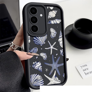 Custodia per Cellulare in TPU Antiurto con Stampa di Conchiglie e Stelle Marine, Stile Scala-Lente per <span class=keywords><strong>Samsung</strong></span> A14 A15 A16 <span class=keywords><strong>A21S</strong></span> A22 A23 A24 A25 - Product Image 2