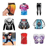 T-shirt et short d'entraînement unisexe Venom UFC High Spring à séchage rapide et respirant, avec logo avant, pour boxe, Muay Thai et arts martiaux