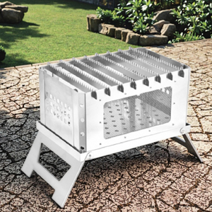 Parrilla <span class=keywords><strong>de</strong></span> barbacoa al aire libre Parrillas <span class=keywords><strong>de</strong></span> barbacoa tipo Acero inoxidable plegables portátiles - Product Image 6