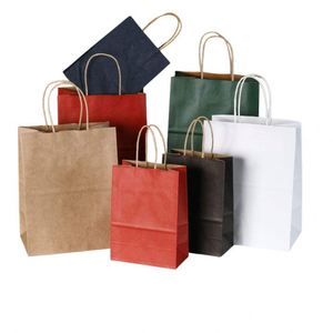 Sacs en papier kraft personnalisés avec logo, sacs d'emballage alimentaire, sacs en papier brun pour livraison, sacs en papier kraft personnalisés - Product Image 5