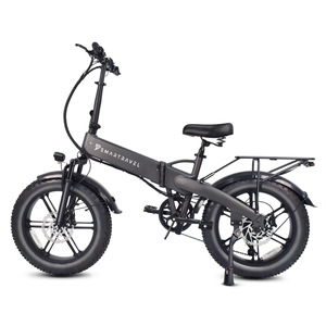 Vélo électrique pliable à pneus larges de 20 pouces, 7 vitesses, moteur sans balais, batterie au lithium 48V 15Ah, couple élevé, portable, pour adultes, tout-terrain, neige, plage - Product Image 5