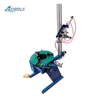 Plateau tournant de soudage portable 30 kg pour petites pièces métalliques, avec mandrin de serrage rotatif 0-90° pour moteur DC et support de torche pneumatique 200 mm