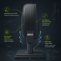Luminaria LED para Alumbrado Público de 50w 100w 150w 200w 300w, Resistente al Agua IP65, para Exteriores, con 3 Años de Garantía