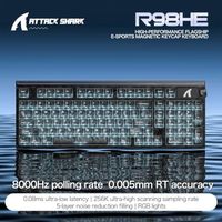 Teclado para Juegos con Cable OEM ODM R98 HE 8000Hz con Efecto Hall, Disparo Rápido de 0.005mm, Diseño de 98 Teclas, Interruptores Magnéticos de Actuación Ajustable