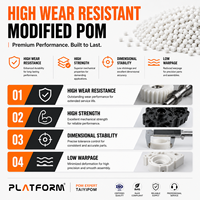 Granulés de résine acétale POM haute rigidité, résistants aux chocs, matière première plastique d'ingénierie, qualité injection, MFI 7.0g/10min, thermique