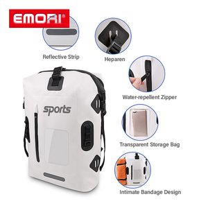 Wholesale 25L or 35L Clear Window <b>Roll</b> Top 500D PVC Tarpaulin <b>Backpack</b> for Travel Sports Camping Hiking Dry Bag - Product Image 3
