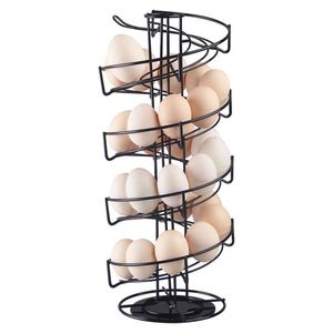 Soporte de Almacenamiento en Espiral para Cocina, Dispensador de Huevos de Alambre Metálico, Soporte para Cápsulas de Café - Product Image 1