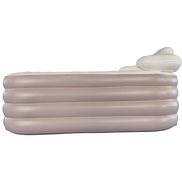 Spa gonflable se pliant de baquet chaud de réservoir de bain à haute densité pliable durable de PVC avec la couverture