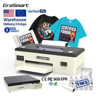 Mesin Cetak DTF Erasmart Impresora DTF Printer Custom A3 Logo untuk Pakaian, Film Transfer DTF Gudang UAS, Mesin Cetak DTF Tekstil untuk Baju
