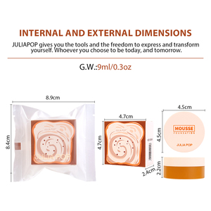 Base de Maquillaje JULIAPOP Bread <span class=keywords><strong>Mousse</strong></span>, Crema <span class=keywords><strong>BB</strong></span>, Base Líquida Color Caramelo, Maquillaje de Larga Duración, Control de Grasa, Corrector, 4 Colores - Product Image 3