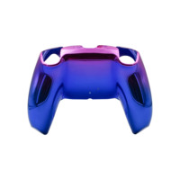 KJH pour manette PS5 placage doré étui de protection accessoires de jeu pour manette PlayStation 5 coque de galvanoplastie