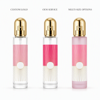 Flacon vaporisateur de parfum vide personnalisé 35 ml rechargeable, atomiseur à fine brume, étiquette florale rose et blanche, vente en gros en vrac