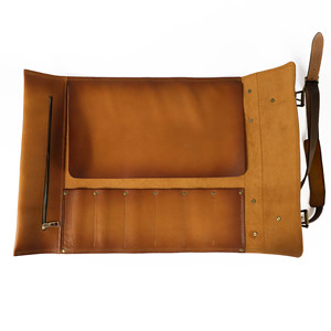 Étui de rangement en cuir sur mesure pour ensemble de couteaux de chef, sac de transport en cuir pour couteaux - Product Image 3