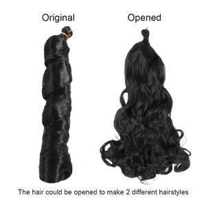 Vente flash : 50g, 12 pouces, tresses africaines en crochet à boucles françaises, spirales bouclées, trame unique, fibre synthétique résistante à la chaleur, mèches - Product Image 3