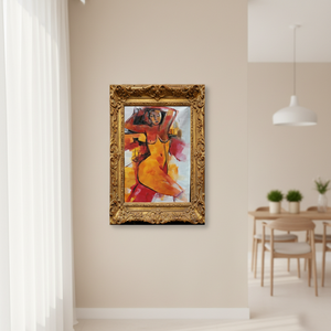 Peinture à l'huile abstraite de haute qualité 100 % faite à la main sur toile, personnalisable avec support et cadre ART 100_7022 100 % artisanale - Product Image 4