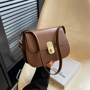 Large capacity pu leather ladies crossbody sling tote bag set purses fashion clutch vendors cheap handbags