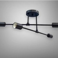 Plafonnier LED de style nordique pour salon, luminaire de luxe en fer forgé à montage en surface pour couloir, idéal pour l'export.