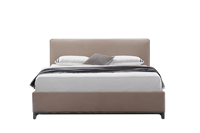 Lit double minimaliste italien moderne de luxe léger