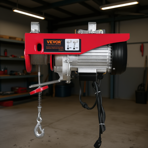 Electric <b>Wire</b> Rope Hoist 1150W 110V 1320 Lbs Capacity Wireless Remote <b>Control</b> 40 Ft Single Cable Warehouse Lift - Product Image 2