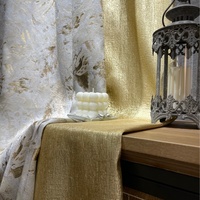 Rideau occultant contemporain élégant en polyester avec motif géométrique abstrait pour la décoration de fenêtre plate du sol au plafond dans le salon