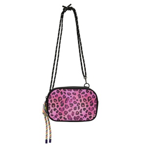 Mini Cute Pink Leopard Design Custom Logo Phone <b>Purse</b> Sling Fanny Pack Shoulder Bag Zip <b>Small</b> Crossbody Bag for Women - Product Image 2