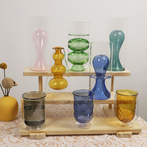 Verres à boire géométriques de haute qualité, <span class=keywords><strong>double</strong></span> <span class=keywords><strong>vitrage</strong></span>, verre à eau, décoration de table intérieure - Product Image 2