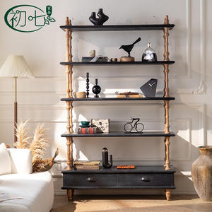 Estantería de estilo vintage The Seventh Day, estantería de exhibición de varios niveles para sala de estar o estudio - Product Image 1