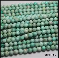 Vente en gros de perles en vrac en pierre naturelle de turquoise du Pérou pour la fabrication de bijoux
