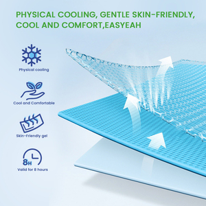 Cooling Gel <b>Pad</b> for Fever Reduction Healthcare <b>Cool</b> Patch Ice Cooling Patch 7 Pcs - Product Image 3