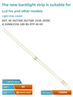 Kits et pièces SKD compatibles Samsung Barre lumineuse UE49NU7140 7100 Bande de rétroéclairage LCD TV NU7300 NU7100 2X38 3030C