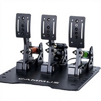 Pédales de frein hydrauliques CAMMUS LC100 en alliage d'aluminium avec capteur de pression 200 kg pour simulateur de course et jeux de simulation