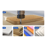 DownCut Endmill Wood Bit CNC Spiral Down Cut 6mm CNC Bits MDF Cutting Endmill CNC Single Flute Down Cut Carbide End Mill