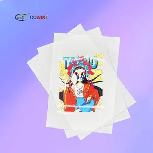 Cowint gros t-shirt transfert de chaleur impression numérique dtf réfléchissant changement de couleur dtf pet translucide sublimation film rouleau