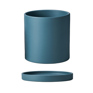 <span class=keywords><strong>Maceta</strong></span> de Cerámica Morandi Mate con Bandeja, <span class=keywords><strong>Maceta</strong></span> Cilíndrica Grande para Plantas Verdes Suculentas de Interior, Decoración del Hogar - Product Image 5