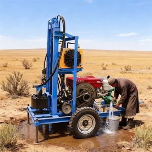 Công suất cao di động DIESEL giếng khoan nước giếng khoan máy 200m sâu thủy lực Giàn Khoan để bán - Product Image 3