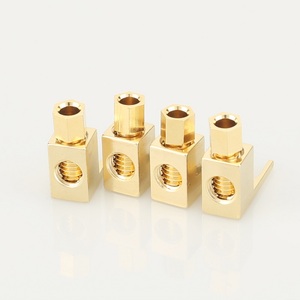 Conector de banana chapado en oro de 24K A Adaptador de pala, Conector de cable de altavoz tipo tornillo de 4mm para amplificador HIFI, cine en casa, sistema PA - Product Image 5