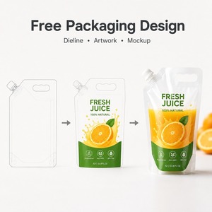 Bolsa de líquido biodegradable, bolsa de agua de pie con pico, bebidas energéticas, comida de bebé, jugo, <span class=keywords><strong>Capri</strong></span>, bolsa de sol, cremallera, número de modelo liso - Product Image 4
