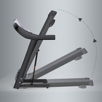 Tapis roulant électrique pliable silencieux avec moteur 2,5 CV, programmes d'inclinaison réglables, utilisation intérieure à domicile avec support pour tablette