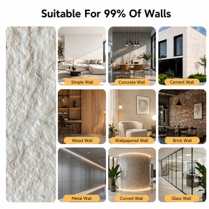 Vente directe usine – Panneau mural en <span class=keywords><strong>pierre</strong></span> souple design moderne 600*1200, revêtement flexible en travertin, <span class=keywords><strong>pierre</strong></span> 3D Reborn pour usage commercial - Product Image 5