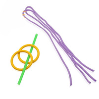 Tour de magie : Anneau et corde qui s'enroulent avec baguette magique – Illusion de close-up facile pour enfants, débutants et spectacles.