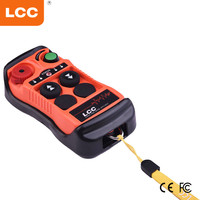 Remote Kontrol Crane Nirkabel Industri LCC Q200 2-Tombol Kecepatan Tunggal Tahan Air IP65 untuk Hoist & Winch