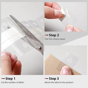 Clear Hook <span class=keywords><strong>Hang</strong></span> Tabs Auto-adesivo Pendurado Tabs Round Hole Heavy Duty Sticky Adhesive Plastic <span class=keywords><strong>Hang</strong></span> Tags para Merchandise Retail - Product Image 5