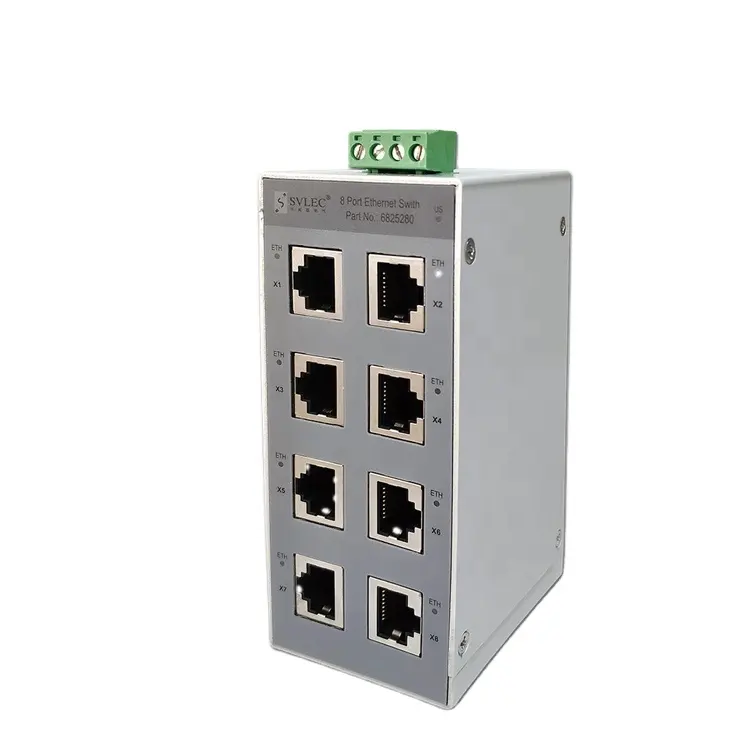 Ip20 Ethernet Switches Met Rj45 Netwerkkabel Twisted Pair Gemaakt In China Met Goede Prijs