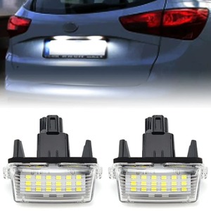 2 Luces LED para Placa de Matrícula para <span class=keywords><strong>Toyota</strong></span> Camry, Corolla, Prius, Yaris, Highland, Avalon, Auris, Vios, Esquire, EZ, Noah, <span class=keywords><strong>Proace</strong></span> - Product Image 1