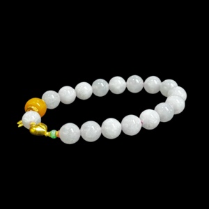 Bracelet en jadéite birmane de qualité supérieure, de grade A, avec perles, <span class=keywords><strong>bijoux</strong></span> en jadéite pour femmes (certificat inclus) - Product Image 2